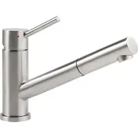 Villeroy & Boch Robinet de cuisine Como Shower, en acier inoxydable