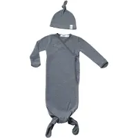 Snoozebaby Sac de couchage & Pack in 1 avec capuche Storm Grey - 0-3 mois