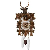 Engstler - 522/5/28_Q - Coucou - Quartz - Noyer - 30 cm