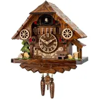 Engstler - 441_Q - Coucou - Quartz - Noyer - 28 cm