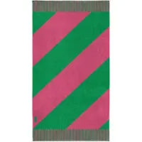Seahorse Serviette de Plage Seahorse Colorblock Stripe Pink