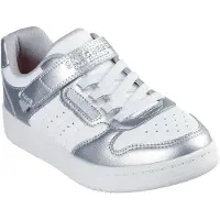 SKECHERS Quick Street - Style Stride Klittenband - Zilverkleur - Maat 28