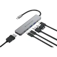 Conceptronic DONN33G station d'accueil Avec fil USB 3.2 Gen 1 (3.1 Gen 1) Type-C Argent
