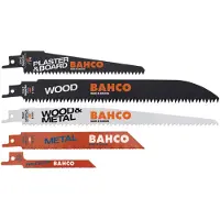 Bahco Ensemble De Lames De Sabre Pour Plâtre. Bois Et Métaux 10 Unités