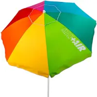 Aktive Parasol De Plage Anti-vent Avec Protection Uv50 220 Cm