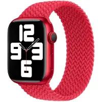 Apple Solo Strap tressé pour l'Watch | 44/45/46/49 mm - Taille 1 - (Produit) Rouge