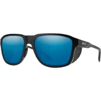 Smith - Lunettes de soleil polarisées - Embark Matte Black ChromaPop Glass Polarized Blue Mirror - Noir