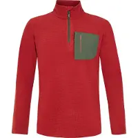 Protest Care Half Zip Long Sleeve T-shirt Rouge M Homme