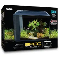Fluval Aquarium Spec XV 60 l avec éclairage LED et système de filtration noir