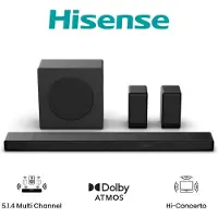 Hisense AX5140Q haut-parleur soundbar Noir 5.1.4 canaux 600 W