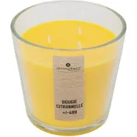 Atmosphera Bougie parfumée en verre citron jaune 500G