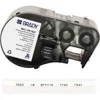Brady M4C-125-7641 ruban pour gaine thermorétractable 5,97 mm x 2,13 m (d'origine) - noir sur blanc