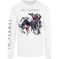 In Flames T-shirt manches longues de - Come Clarity Lyrcis - S - XXL - pour Homme - blanc - Taille S