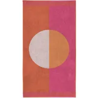 Seahorse Serviette de Plage Seahorse Colorblock Circle Pink