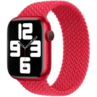 Apple Bracelet Solo tressé pour Watch | 44/45/46/49 mm - Taille 6 - (Product) Red