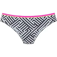 Buffalo Bas de bikini rose ancienne / noir / blanc cassé