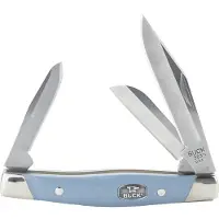 Buck Cadet 0303BLS Satin 420HC, Blue Synthetic Nickel Silver, couteau de poche