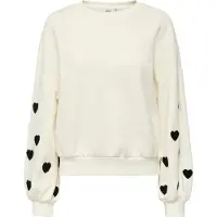 ONLY Sweat-shirt 'ONLMACY' noir / blanc