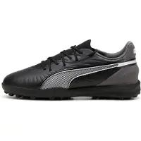 Puma Chaussure de sport 'King Match' gris foncé / noir / blanc