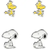 Peers Hardy Snoopy Of Earrings Set 2 Pairs Argenté