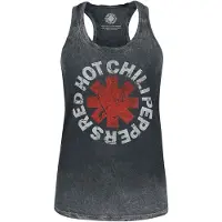 Red Hot Chili Peppers Débardeur de - Distressed Logo - M - XXL - pour Femme - noir - Taille M