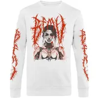 Bullet For My Valentine T-shirt manches longues de - Robotic Woman - S - XXL - pour Homme - blanc - Taille L