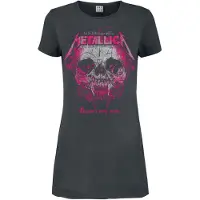 Metallica Robe courte de - Amplified Collection - Wherever I May Roam Pink Ink - S - M - pour Femme - anthracite - Taille S