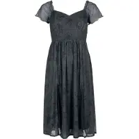 Jawbreaker Robe mi-longue Gothic de - Tarot Deck Midi Dress - XS - XXL - pour Femme - gris/noir - Taille S