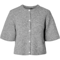 Pieces Cardigan 'PCSilly' gris chiné