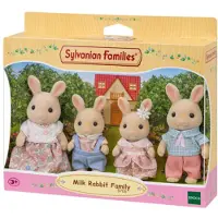 Sylvanian Families Milk Rabbit Family Figures Rose Enfants