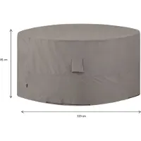 Madison Housse Meubles de Jardin Madison Grey Round 320x320x85 cm