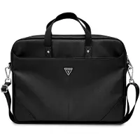 GUESS Torba GUCB15PSATLK 16" czarny/ black Saffiano Triangle Logo, Sac pour notebook, Noir