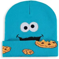 Sesame Street Bonnet de - Cookie Monster - pour Unisexe - bleu - Taille Standard