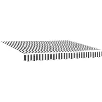 vidaXL Marquise rétractable Anthracite et Blanc 3x2,5 m Tissu & Aluminium