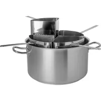 HorecaTraders Marmite à pâtes | acier inoxydable | 31,4 L | Ø40 cm