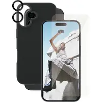 PanzerGlass Care Fashion Bundle Iphone 16 Screen Protector Clair