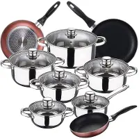 San Ignacio Ensemble De Casseroles 16/20/24 Cm 12 Unités