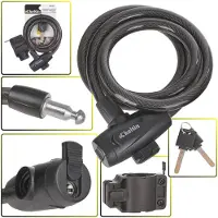 Keltin , cadenas pour vélo, câble, 12x1200 mm, avec serrure à clé, modèle K02304