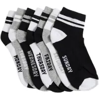 We fashion Chaussettes gris / noir / blanc