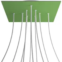 Creative Cables Kroq4010f116 Xxl Rose-one Square Prairie Verte Kit De Roses