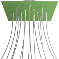 Creative Cables Kroq4014f116 Xxl Rose-one Square Prairie Verte Kit De Roses