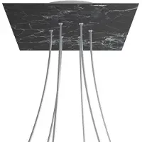 Creative Cables Kroq406f104 Xxl Rose-one Square Kit Rose En Marbre Marquina