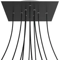 Creative Cables Kroq4010f103 Xxl Kit Rose-one Carré Noir Mat Rose