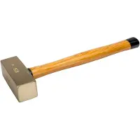 Bahco Masse Anti-étincelles Avec Tête En Bronze Et Aluminium Et Manche En Bois 2.5kg