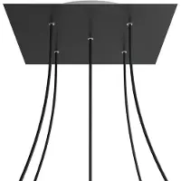 Creative Cables Kroq405pf103 Xxl Kit Rose-one Square Matte Black Rose