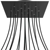 Creative Cables Krovnq4015f103 Xxl Rose-one Square Noir Mat Kit De Roses