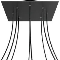 Creative Cables Krovnq408f103 Xxl Rose-one Square Noir Mat Kit De Roses