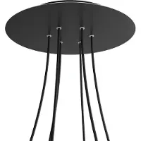 Creative Cables Krovnr406f103 Xxl Rose-one Kit Rond Noir Mat