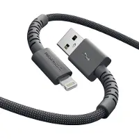 Fresh 'n rebel Flexwave Silicone Braided Câble Usb-a Vers Lightning 70 Cm Storm Grey