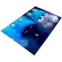 Wellhome 120x180 Cm Wh0945-6 Carpet Bleu